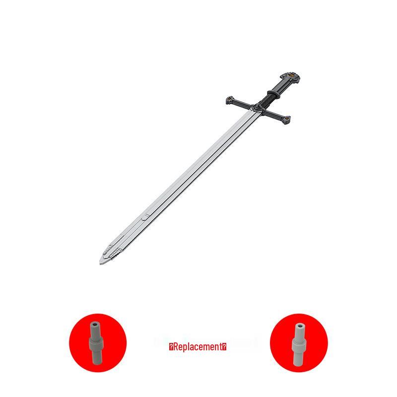 Lord of the Rings King's Sword Building Block Model - Creative Toy with Small Particles (MOC-140605)