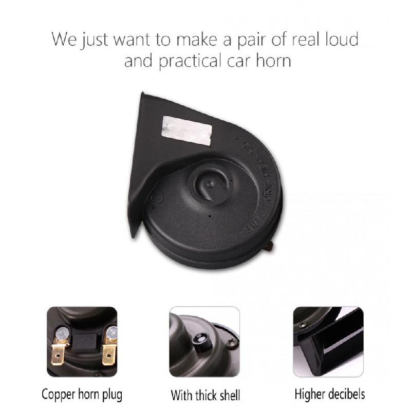 2X 410Hz/510Hz Snail Horn 110-125Db For Car Motorcycle Truck Waterproof Us Stock