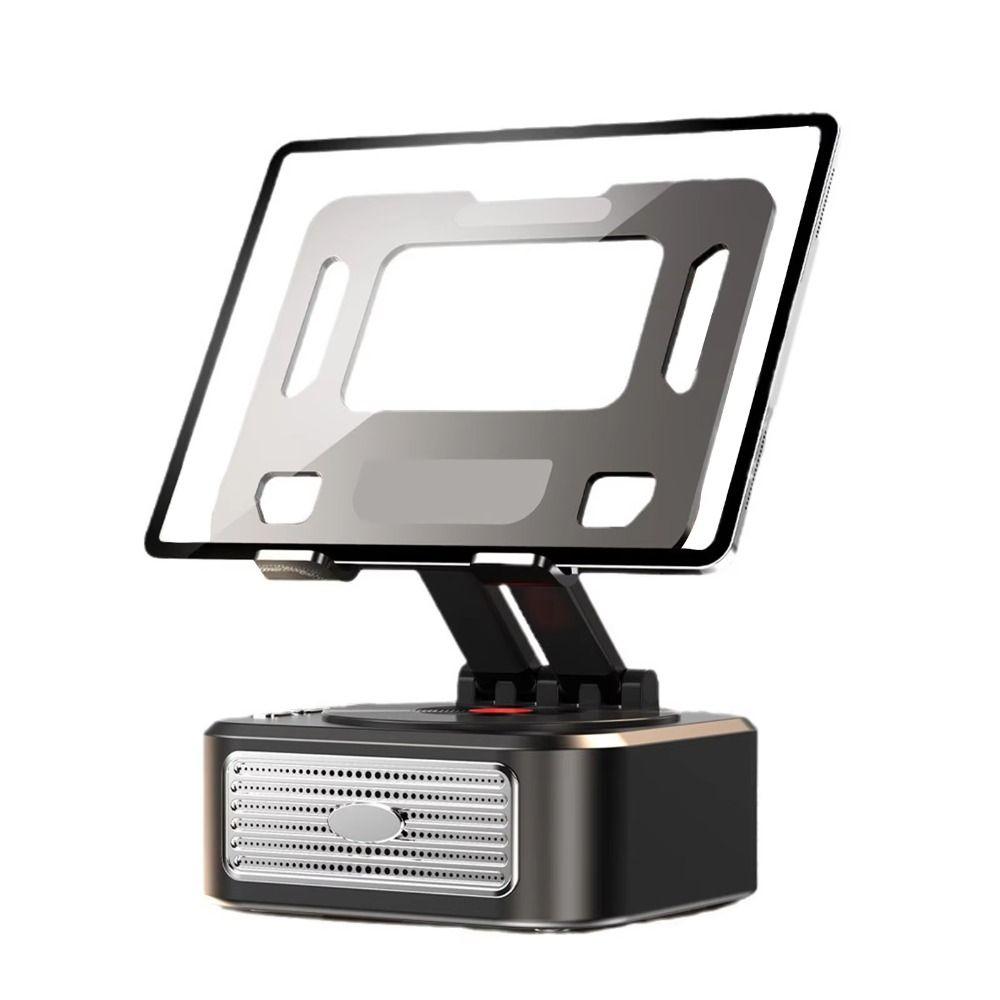 

Foldable Wireless Bluetooth Speaker Singing Broadcast Bracket Smartphone Mount Living Room чорний