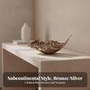 Decorative Tray with Leaf Shape Aluminum Shaped Long-Lasting