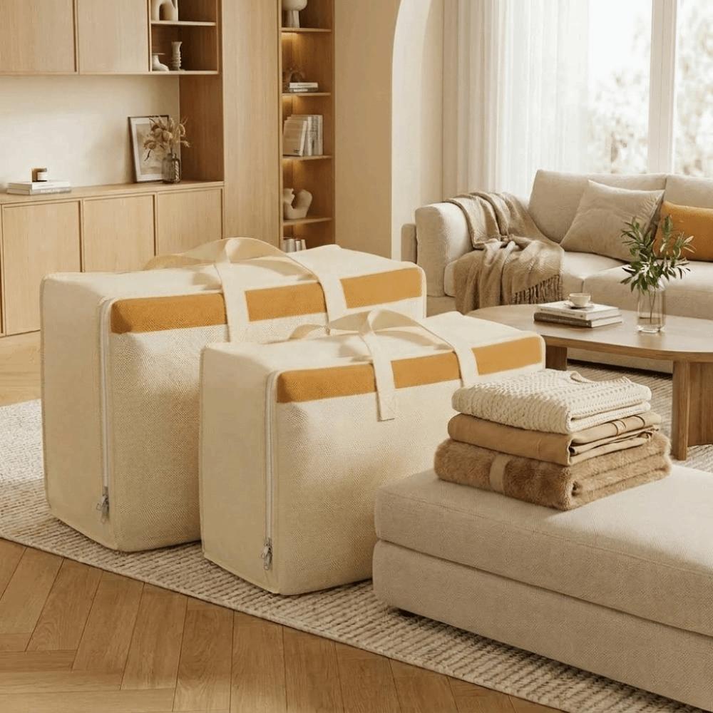 Large Capacity Clothes Quilt Storage Bag Non-Woven Fabric Luggage Storage Bag Closet