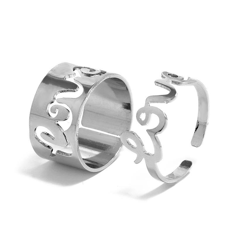 Versatile Women's Fashion Couple Rings: Light Luxury, Colorfast, Unisex Knuckle & Plain Finger Rings