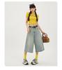 Shorts di Jeans Americani Retro a Vita Alta da Donna - Gamba Larga - Estate 2025 Vestibilità Slim