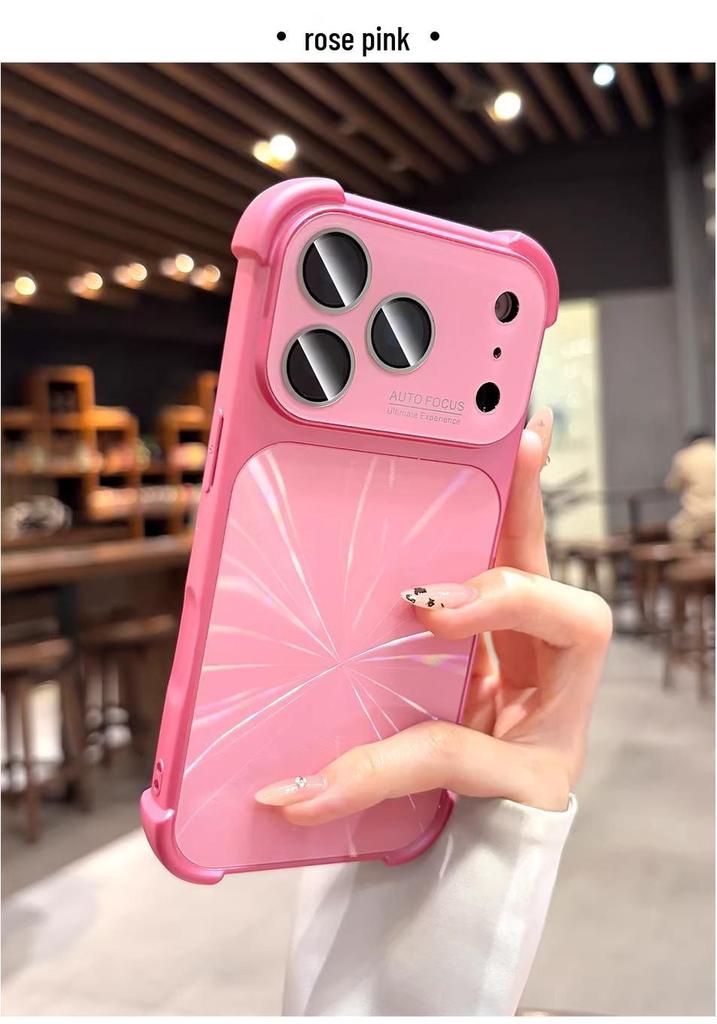iPhone 17 Pro Max Case: Four-Corner Drop Protection with Aurora Laser CD Pattern for Apple 16