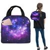 Purple Blue Galaxy Nebula Insulated Lunch Bag for Women Children Portable Food Boxes Thermal Lunch Box Tote