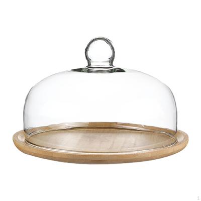 Bamboo Cake Holder with Dome for Party Treats and Displays