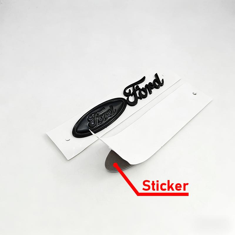 hrkqj5 Car Rear Trunk Letter ABS Stickers Auto Body Emblem Decal For Ford Focus Mondeo Edge Ecosport Ranger Fiesta Fusion Kuga Mustang