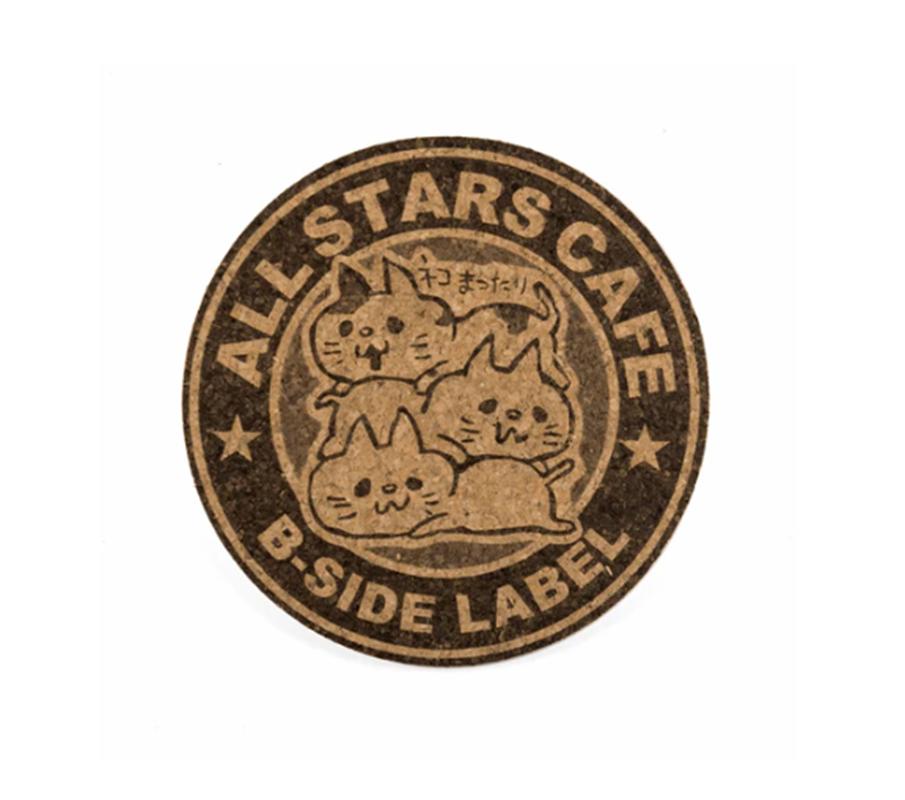 

B - SIDE LABEL Cat Chillout and Cat Soldier Coaster Japan NEW