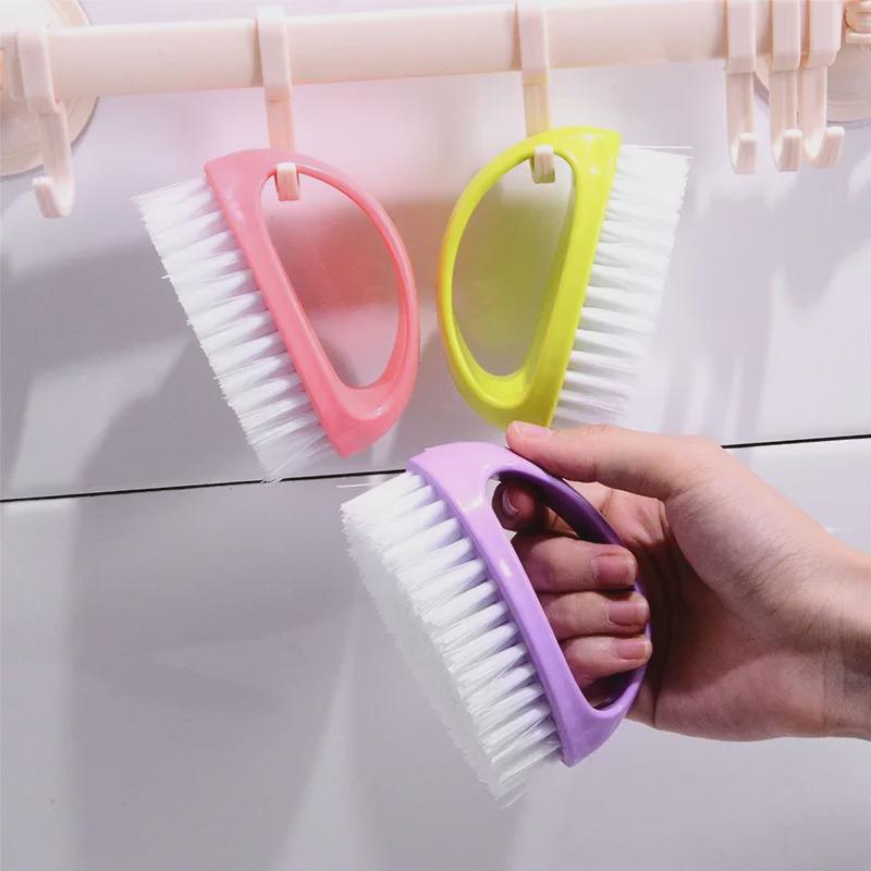 

Colorful Egg-Shaped Multi-Function Shoe and Laundry Cleaning Brush