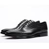Men's Shoes Spring and Summer Business Dress Square Head Three Joints Men's Leather Shoes Men's Leather Sole Shoes Men's Trendy Shoes