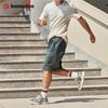 Men's Running Shoes Leather + Mesh Breathable Non-Slip Men's Outdoor Wear Sports Lightweight Running Basketball Shoes