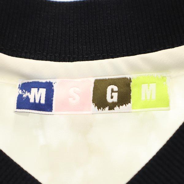 MSGM Made In Italy No Sleeve V Neck Cut 38 White System Best Women Used
