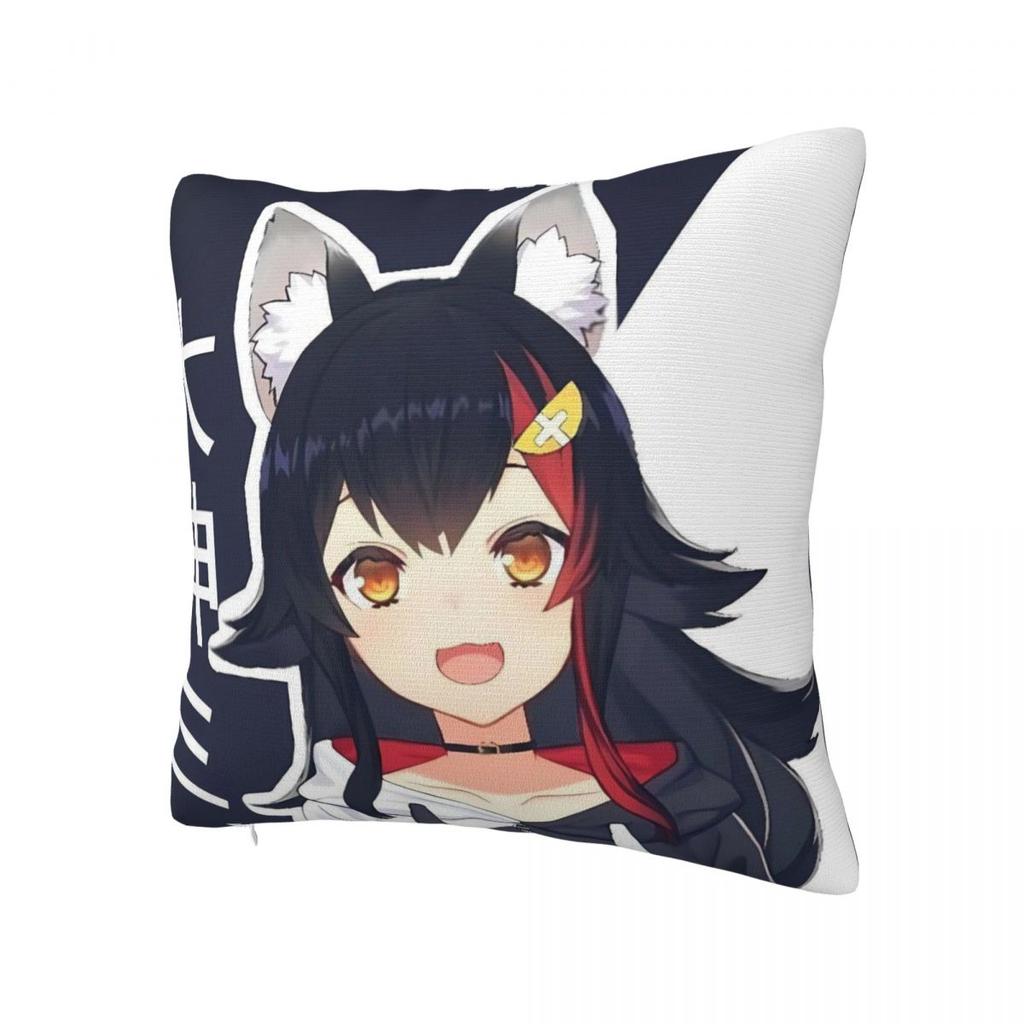 Ookami Mio Pillow Case Retro Trendy Pillow Cover Soft Graphic Cushion Cover Pillowcases For Sofa Home Decoration