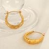 Elegant Geometric Luxury Jewelry: Niche C Circle Stud & Hoop Earrings for Women