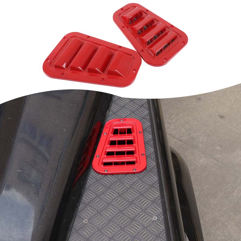 For Land Rover Defender 2004-19 Front Engine Hood Ventilation Cover Steel Air Intake Scoop Air Outlet Snow Cover Car Accessories