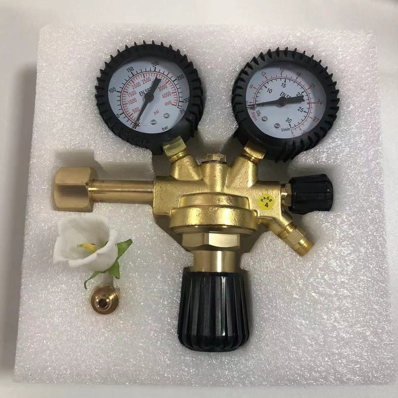 Hot Pressure Reducer Carbon Dioxide Regulator Welding Weld Gauge Mig Tig Flow Meter with Grommet/Nut Regulator 567