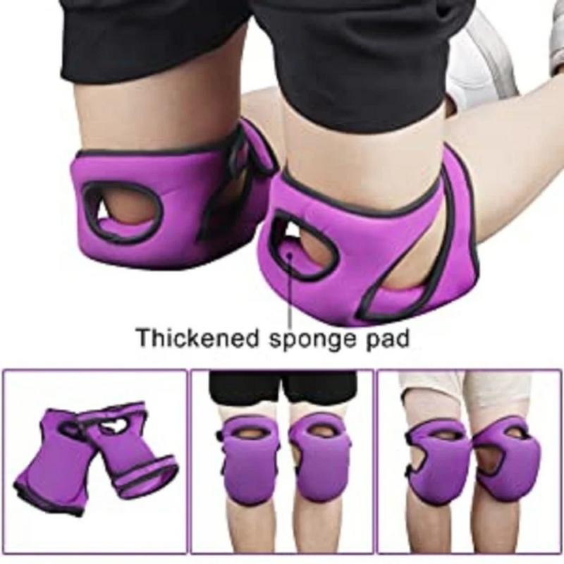 A pair of breathable and thick knee pads, adjustable elasticity, suitable for outdoor weeding/gardening/household chores/dancing