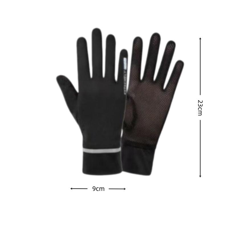 1Pair Women'S Summer Sun Protection Gloves-Non-Slip Touchscreen Compatible Breathable Mesh,Suitable For Outdoor Activities