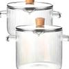 Casserole de cuisson polyvalente en verre borosilicaté de haute qualité