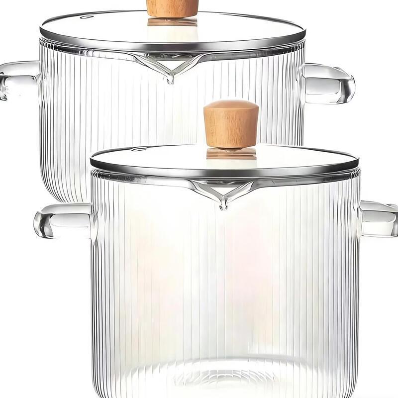 Casserole de cuisson polyvalente en verre borosilicaté de haute qualité