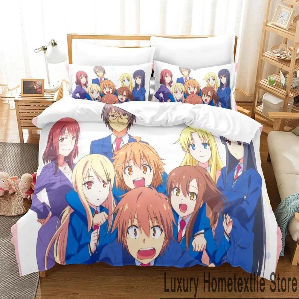 Anime The Pet Girl of Sakurasou Mashiro Shiina Bedding Set Boys Girls Twin Queen King Size Duvet Cover Pillowcase Bed boys Adult