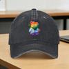 Baseball Cap Teddy Bear Playing Badminton Print Summer Casual Trucker Hat for Young Unisex And Women FeUnisex Unisex