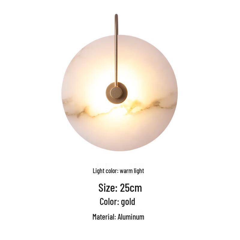Nordic Marble Effect Wall Sconce