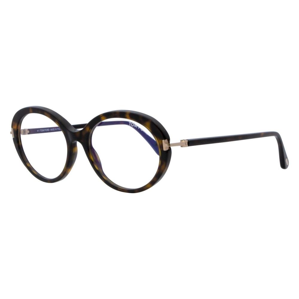 

Овальные очки Tom FordWhyat FT5675 B 052 Dark Havana 54mm TF5675 коричневые