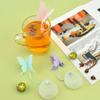 Tea Leaf Infuser Silikon Rolig Kreativ Återanvändbar Butterfly Tepåse Filterhållare med sträng Tesil för Mugg Flaska Vattenkokare
