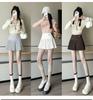 Women's High-Waist Pleated Wool Skirt - Spicy American Style for Autumn/Winter