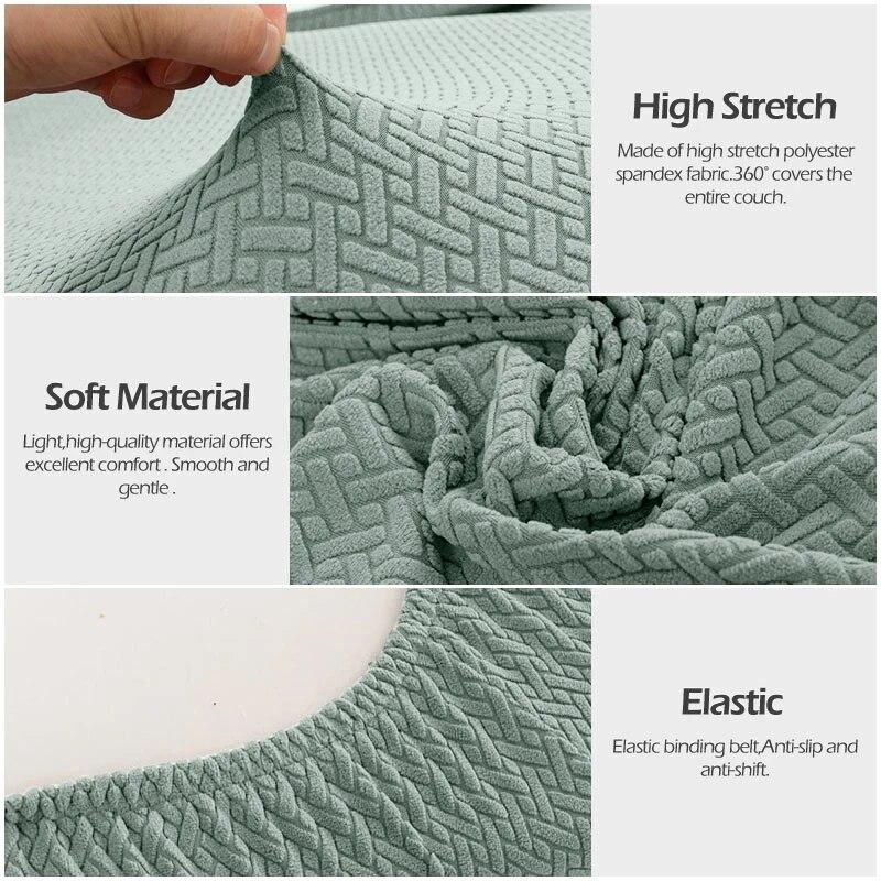Jacquard Sofa Seat Cushion Cover Furniture Protector Sofa Covers For Living Room Washable Stretch Sofas Cover Sofa Slipcovers