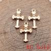 Heart Cross Shaped Charms Pendant For Bracelet Necklace Jewelry Making Craft Findings