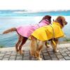 Dww-Adjustable Waterproof Pet Dog Hooded Raincoat Reflective Dog Rain Coat Jacket Dog Rainwear Apparel Clothes for Small Medium Large Dogs (M, Pink)