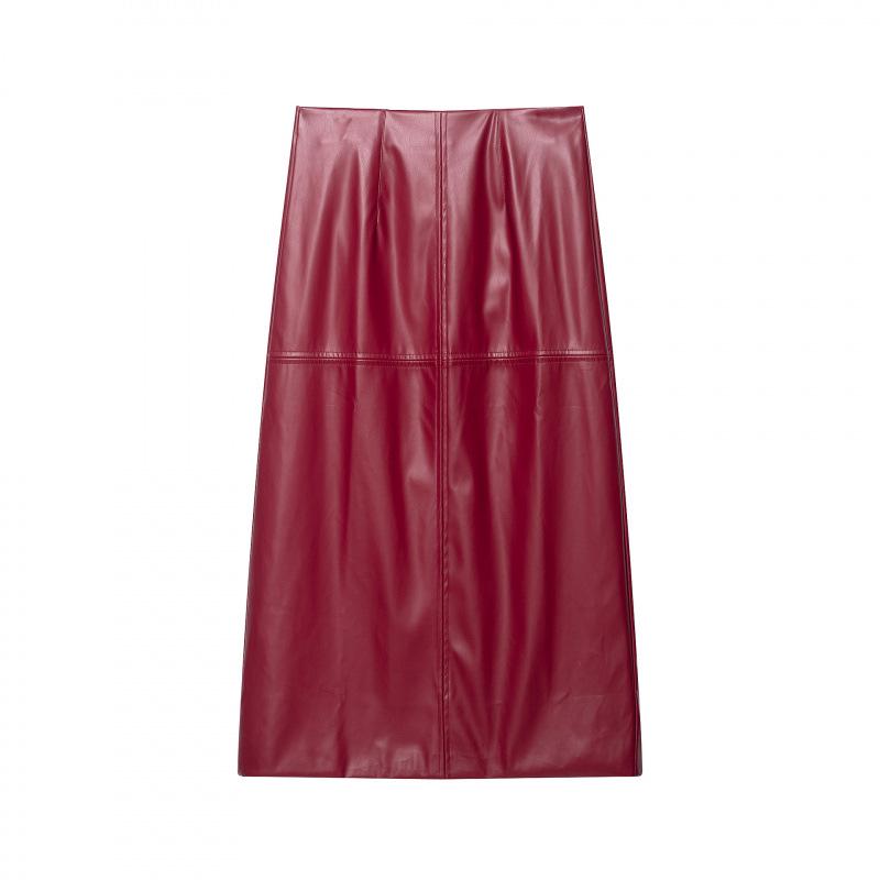 

European & American Women s Retro Stand Collar Leather Jacket, Skirt & Pants Set - Hot Fashion Suit L