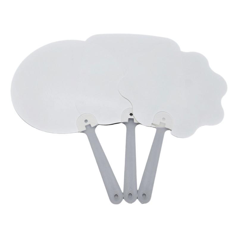  10 Count Handheld Fan with Sublimations Blank for DIY Projects for Weddings and Event