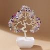Natural Aquamarine Crystal Tree With Ceramic Base Feng Shui Wealth Ornament Home Decor