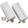 Artec MLA97 Alnico 5 Covered Mini Humbucker Pickup Neck/Bridge PU Set for Electric Guitar, Chrome