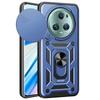 For Honor Magic5 Pro Case with Slide Camera Lid PC+TPU Kickstand Phone Cover