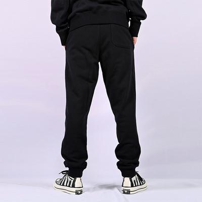 Knitted Sweatpants Men's Black Moderate Straight Fit Pants 10020369-A01