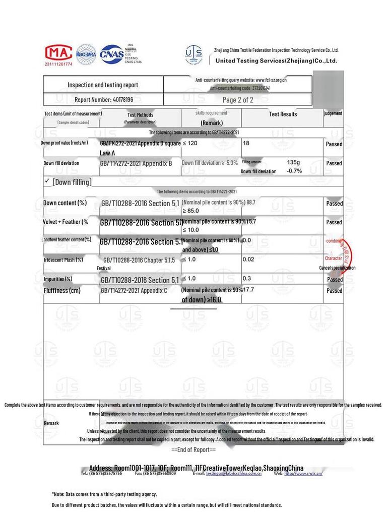 Sancai Women's Plus Size 90% Duck Down Short Puffer Jacket