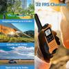 Wiederaufladbares Walkie-Talkie-Radio mit großer Reichweite, Walky Talky, Familien-Walkie-Talkie mit 1400 mAh-Akku, USB-Ladegerät für Wander- und Campingausflüge (2 Stück)