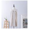 Soft Coral Fleece Bath Wrap With Bow Detail Ultra Absorbent Towel Women Shower Robe