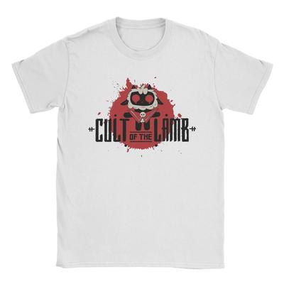 Mens Cult Of The Lamb Game T Shirts 100 Cotton Clothes Funny Short Sleeve Round Collar Tees Party TShirts