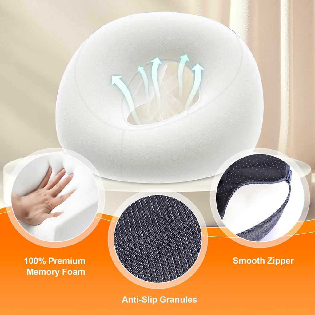 High-quality Memory Cotton Pillow Prone Face-Down Resting As A Home Massage Headrest or Contoured Post-Eye Surgery Support