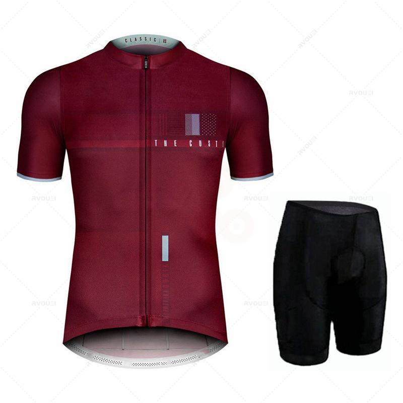 Summer Men's Cycling Jerseys Set Spain 2026 New Team Bicycle Clothes Quick Dry Short Sleeve Triathlon Ropa De Ciclismo Hombre
