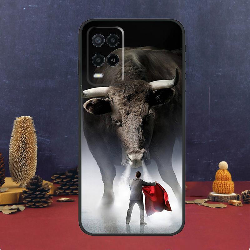 Bullfight Bull Fighter Case For Oppo A94 A74 A54 A15 A17 A57 A6 A5 Pro A16 A76 A96 A40 A60 A80 A18 A38 A58 A78 A98