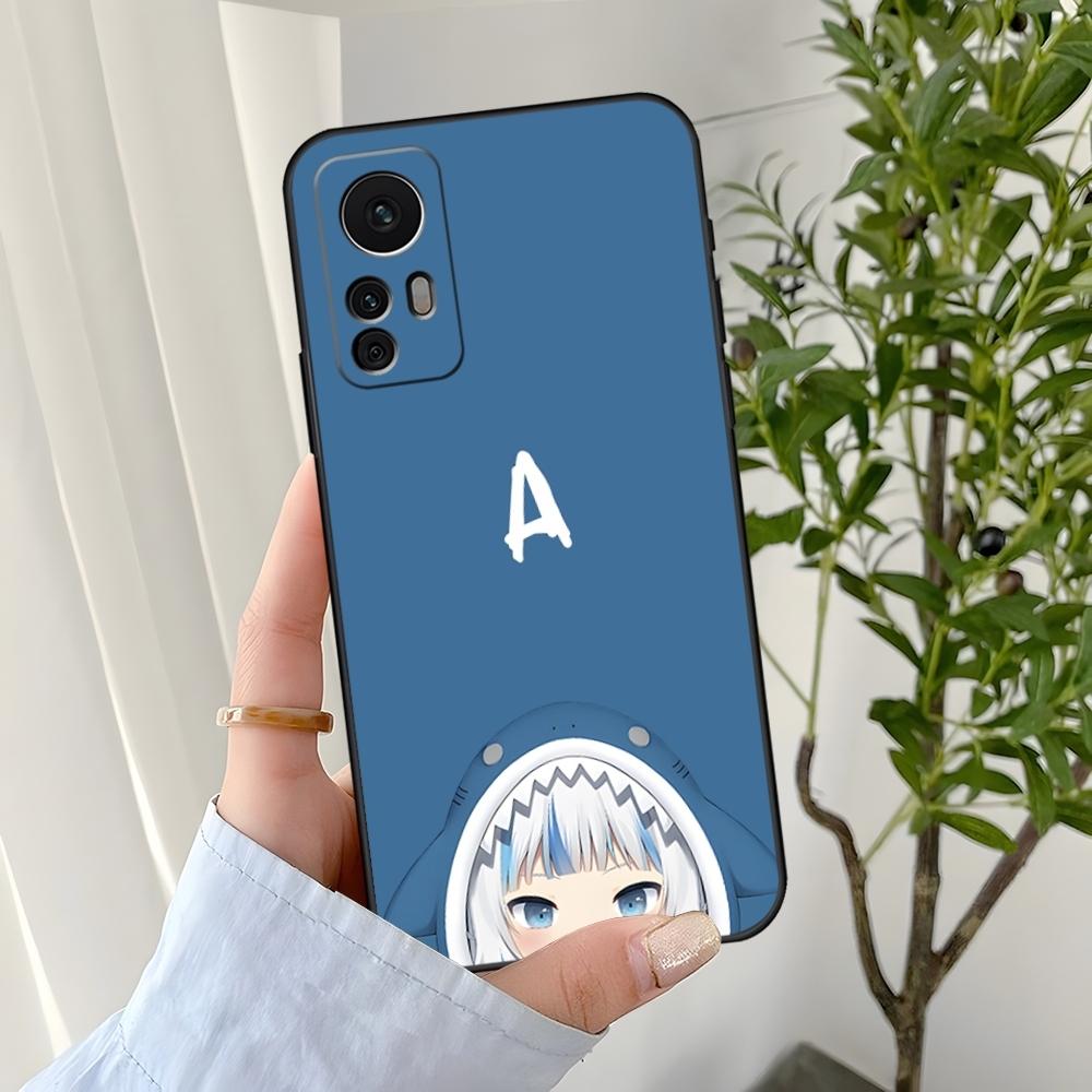 Cartoon Girl Gawr Gura Phone Case For Xiaomi Poco X7 X6 X5 X4 F5 F6 F7 M4 M5 M6 M7 C40 Silicone Soft Cover