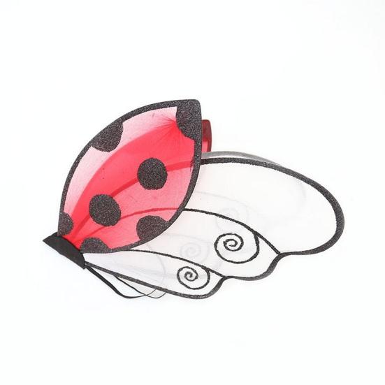 Ladybug Cosplay Wing Universal Ladybird Dress-Up Wing Fairy Wing Costume Accessories for Stage Performance Halloween Parties Photo Props