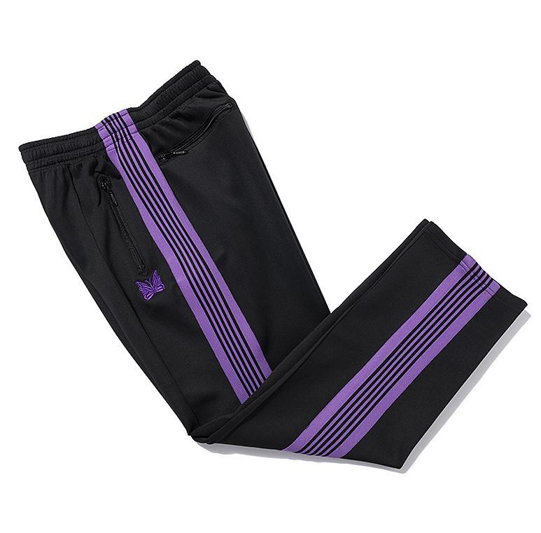 New High Street Fashion Loose Straight Butterfly Sports Pants - Unisex Black & White Striped Casual Trousers