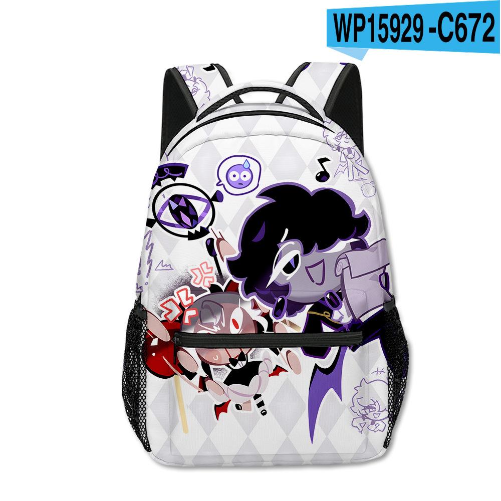 Luxury Popular Funny Shadow Milk Plush Student Bookbag Notebook Backpacks 3D Print Oxford Waterproof Boys/Girls Travel Backpacks